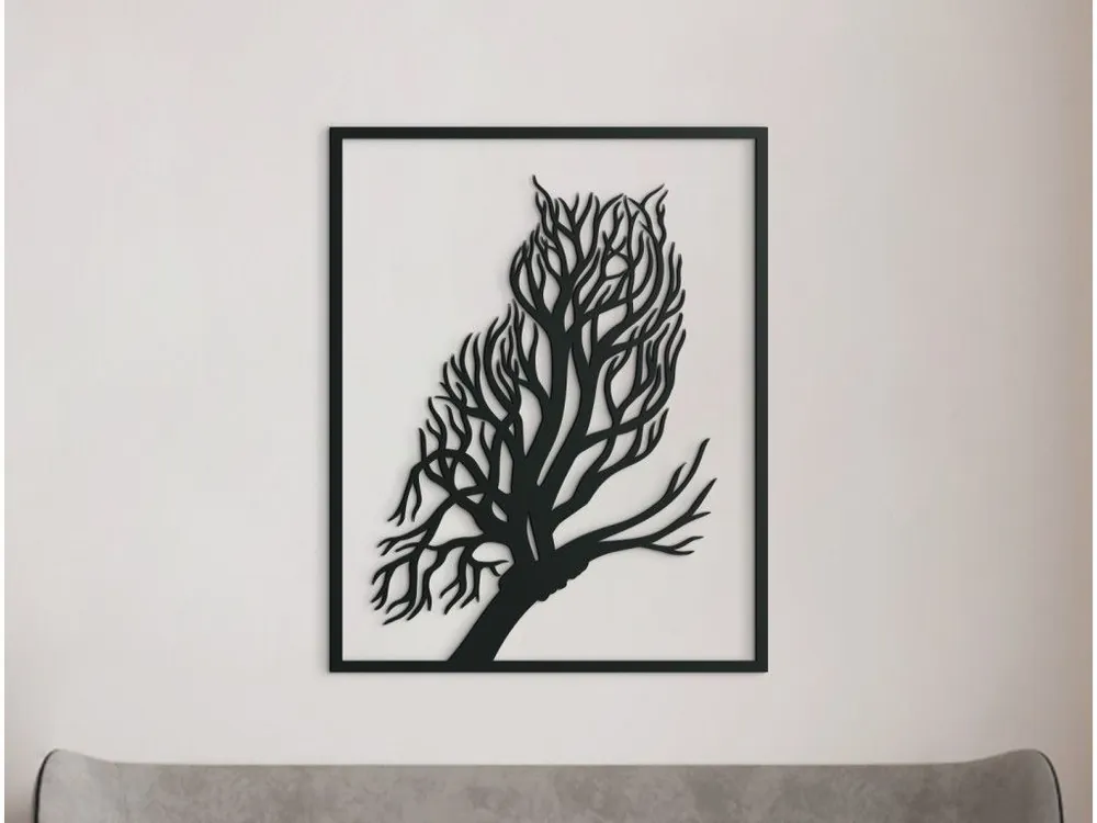 Holzbild EULE UND BAUM Letzte Chance