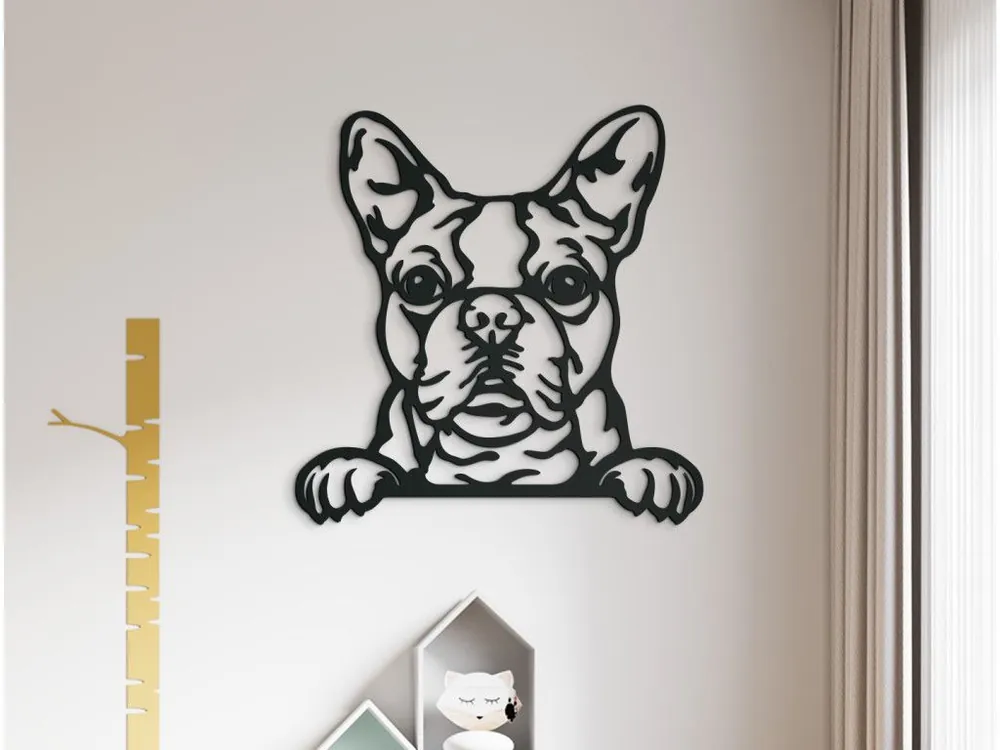 Holzbild FRANZÖSISCHE BULLDOGGE Solange Der Vorrat Reicht