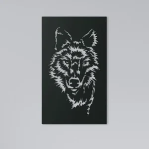 Holzbild für die Wand EINSAMER WOLF Top-Angebot