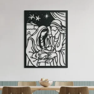 Holzbild HEILIGE FAMILIE Angebot