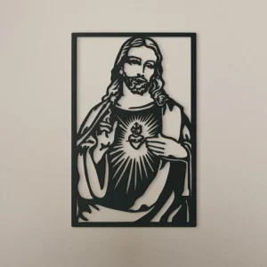 Sichere Zahlung Holzbild HERZ JESU