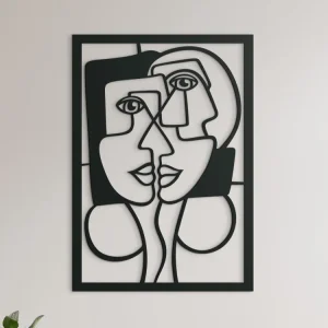 Ausverkauf Holzbild im avantgardistischen Stil FRAUEN
