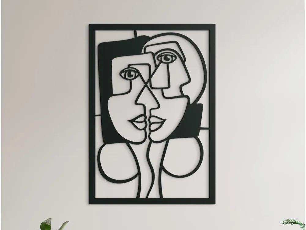 Ausverkauf Holzbild im avantgardistischen Stil FRAUEN