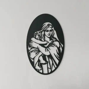 Holzbild MARIA MIT DEM JESUSKIND Geprüft