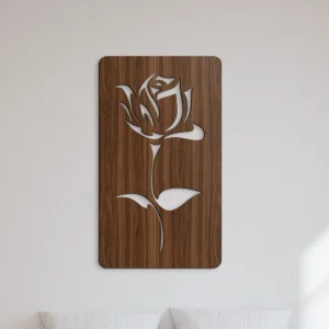 Gratis Versand Holzbild für die Wand Rose