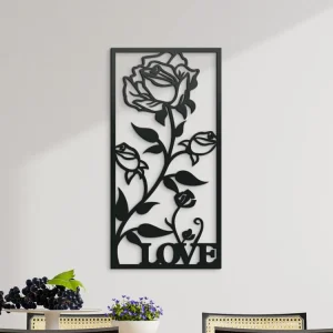 Holzbild für die Wand ROSE AUS LIEBE Finale Aktion