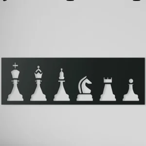 Holzbild für die Wand SCHACH Preis Gesenkt