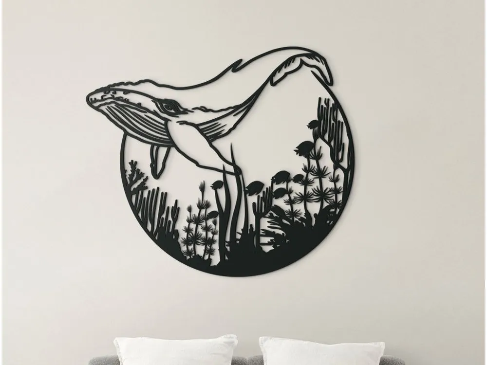 Holzbild für die Wand WALFISCH Markenware
