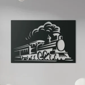 Kracherpreis Holzbild fürs Kinderzimmer DAMPFLOK