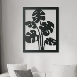 Abverkauf Holzbild Monstera deliciosa