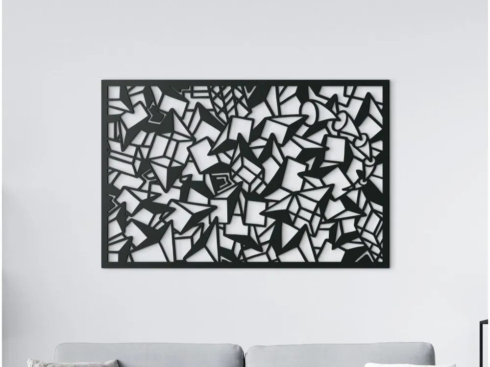 Nur Für Kurze Zeit Holzbild POLYGONALIE