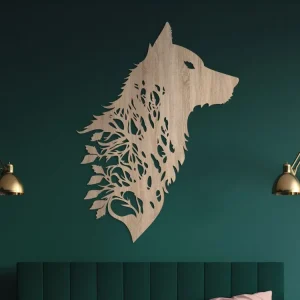 Solange Der Vorrat Reicht Holzdekoration WOLF AUS GESTRÜPP