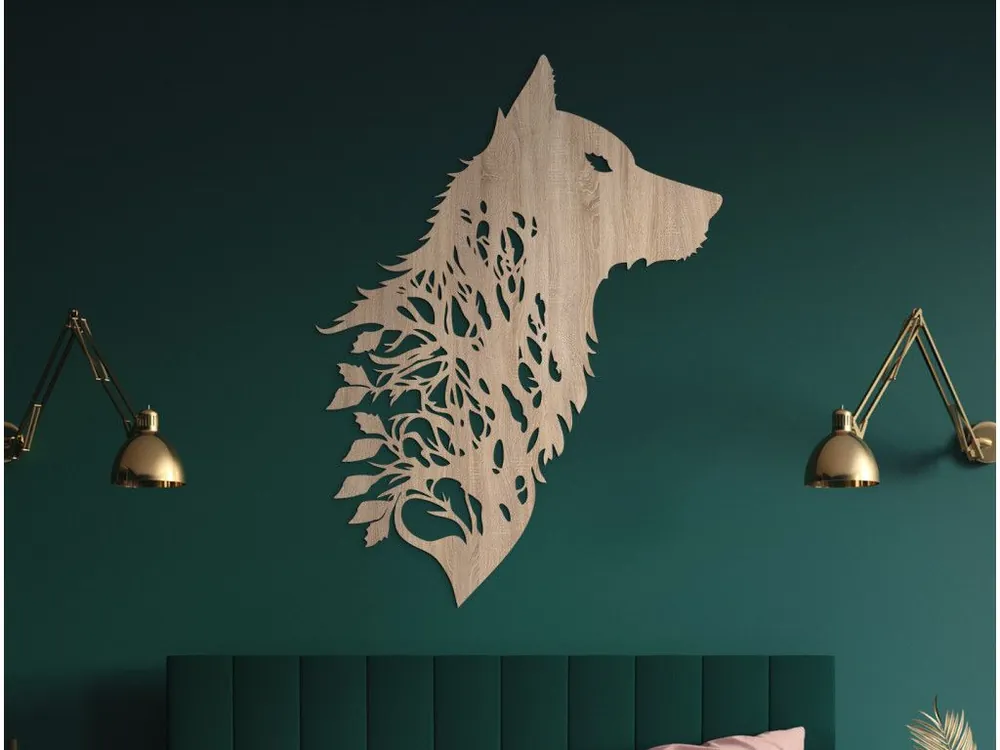 Solange Der Vorrat Reicht Holzdekoration WOLF AUS GESTRÜPP