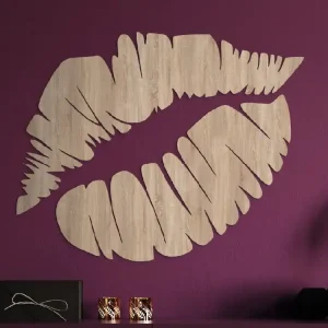 Zertifiziert Hölzerne Wanddekoration LIPS