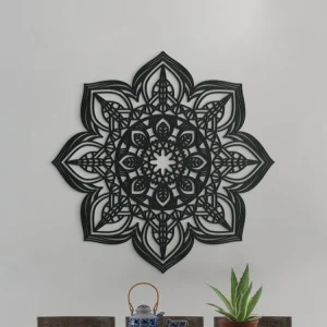 Sonderaktion Holzmandala für die Wand BLUME
