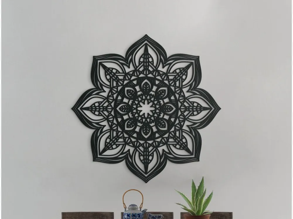 Sonderaktion Holzmandala für die Wand BLUME