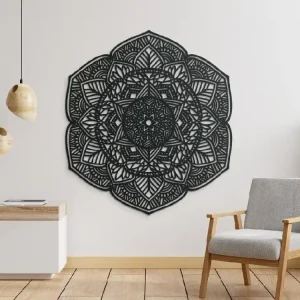 Holzmandala für die Wand BLUMEN Online Kaufen