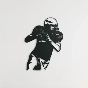 Sofort Bestellen Holzsticker American Football Player