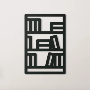 Holzsticker BIBLIOTHEK Neu Im Sortiment