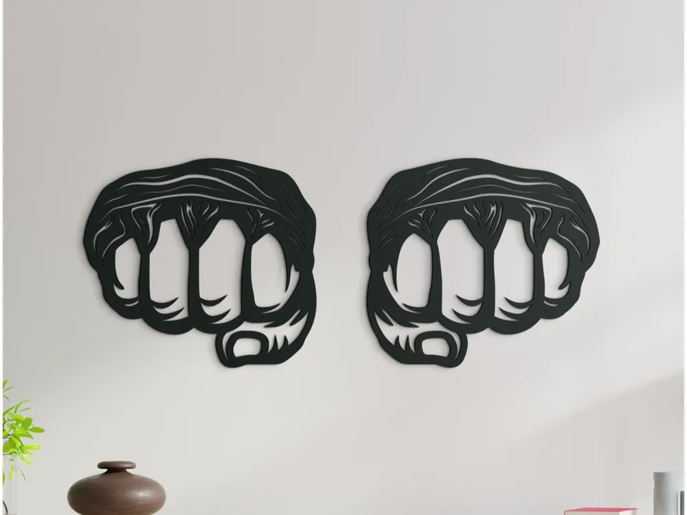 Heißes Angebot Holzsticker BOXERHÄNDE