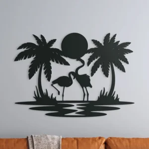 Markenprodukt Holzsticker FLAMINGOS