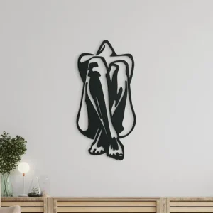 Schneller Versand Holzsticker für die Wand FRAU