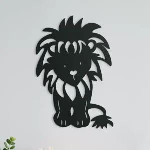 Holzsticker für die Wand KLEINER LÖWE Sale
