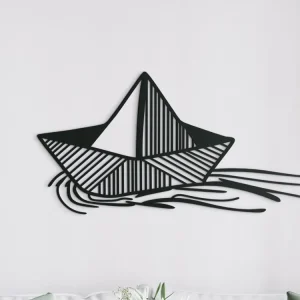 Holzsticker für die Wand KLEINES SCHIFF Super-Preis