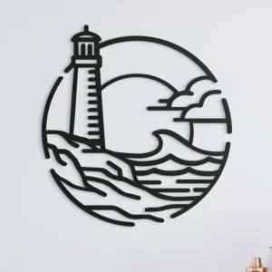 Knallerangebot Holzsticker für die Wand LEUCHTTURM