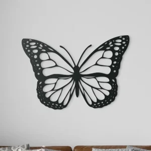 Kostenloser Rückversand Holzsticker für die Wand SCHMETTERLING