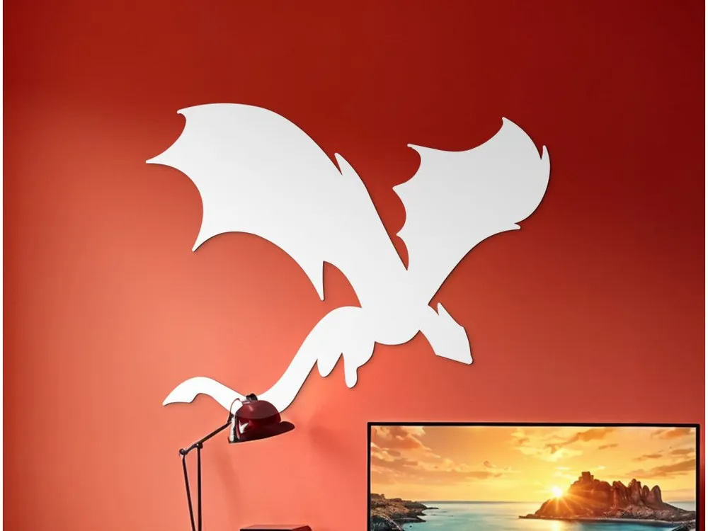 Rabatt Holzsticker fürs Kinderzimmer FLIEGENDER DRACHE