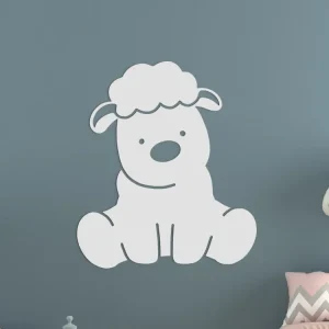 Garantierte Lieferung Holzsticker fürs Kinderzimmer KLEINES SCHAF