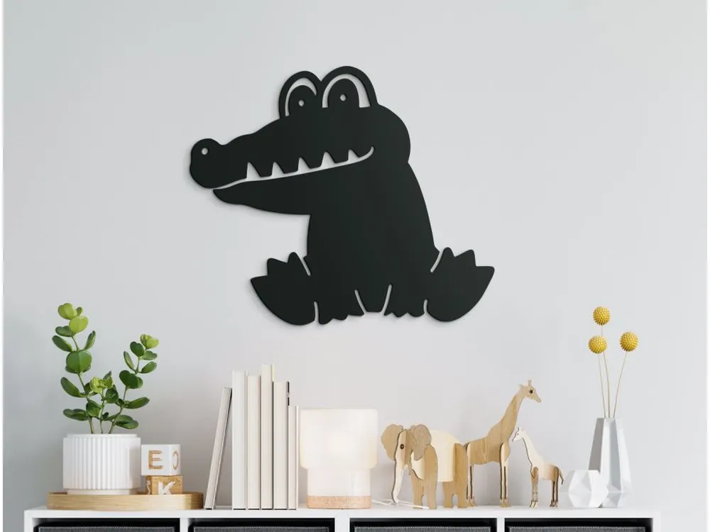 Schnäppchen Holzsticker fürs Kinderzimmer KROKODIL