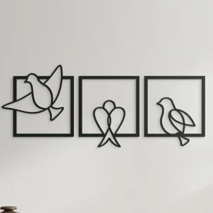 Aktuell Holzsticker KLEINE VÖGEL