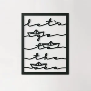 Holzsticker Let's go to the sea Sale