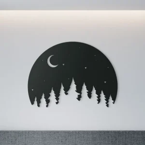 Zertifiziert Holzsticker NACHT IM WALD
