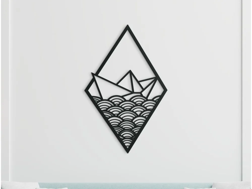 Holzsticker PAPIERSCHIFF Preisknaller
