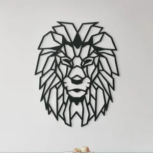 Holzsticker POLYGONALER LÖWE Direktkauf