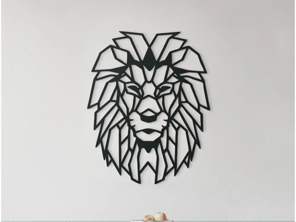 Holzsticker POLYGONALER LÖWE Direktkauf