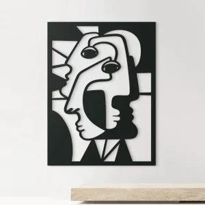 Jetzt Kaufen Kubistisches Wandbild GESICHTER