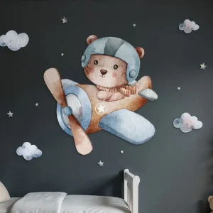 Sale Kinderdekoration für die Wand Niedlicher Pilot