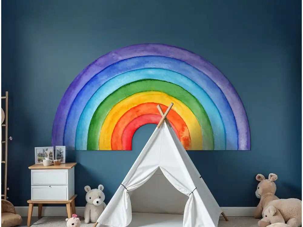 Finale Aktion Kinderdekoration für die Wand Regenbogen