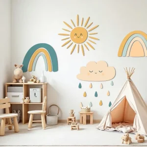 Mega-Angebot Mehrteilige Kinderdeko Regenbogentropfen