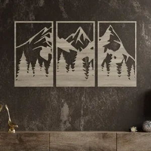 Sonderangebot Mehrteiliges Bild GIPFEL ÜBER DEM WALD