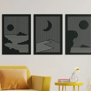 Garantierte Lieferung Mehrteiliges Holzbild SONNE UND MOND