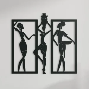 Mehrteiliges Wandbild DREI AFRIKANERINNEN Schnäppchen