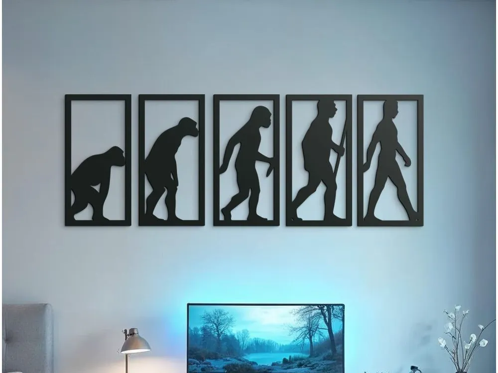 Mehrteiliges Wandbild EVOLUTION Billig