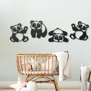 Preis Gesenkt Mehrteiliges Wandtattoo fürs Kinderzimmer PANDAS