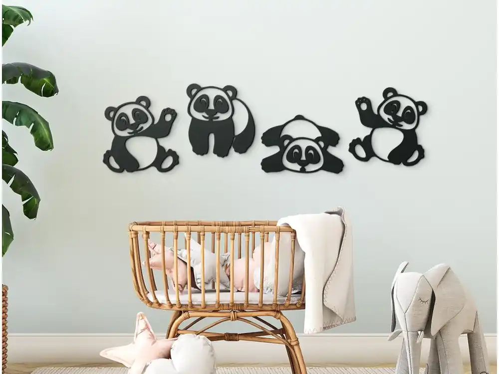Preis Gesenkt Mehrteiliges Wandtattoo fürs Kinderzimmer PANDAS