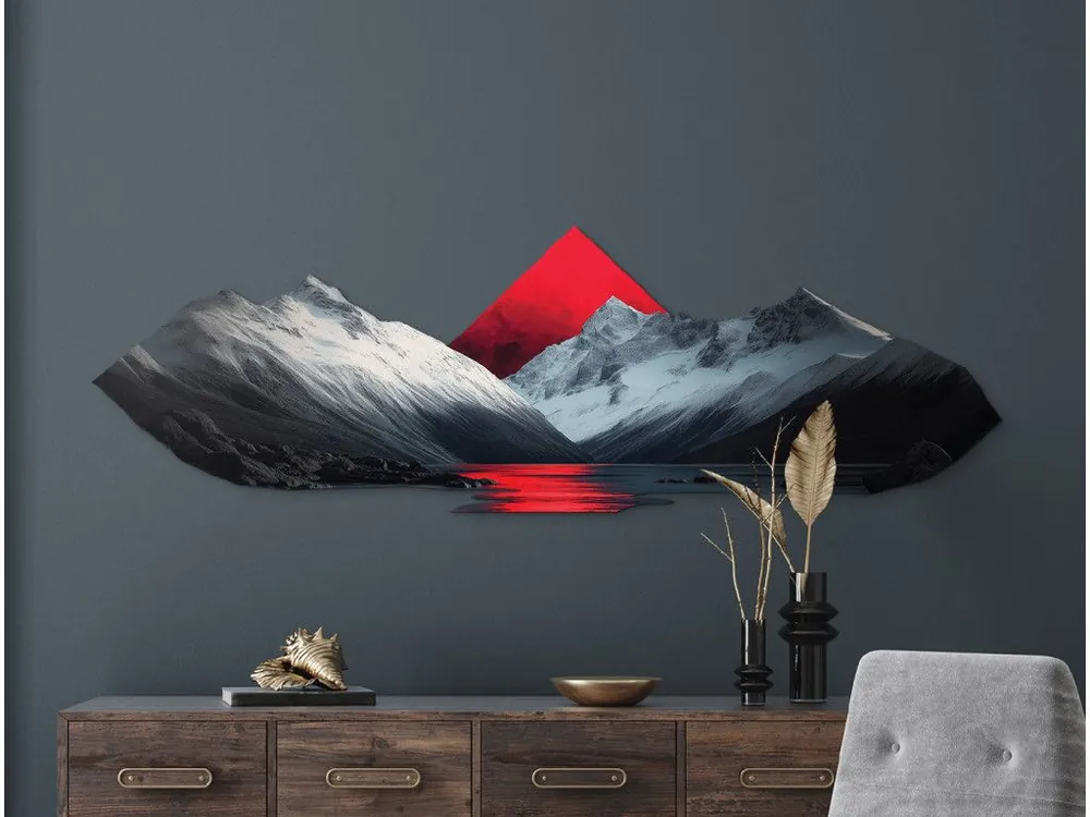 Neue Ware Minimalistisches Bild Roter Horizont